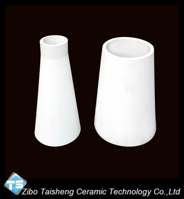 Wear resistance alumina cone shapes tube